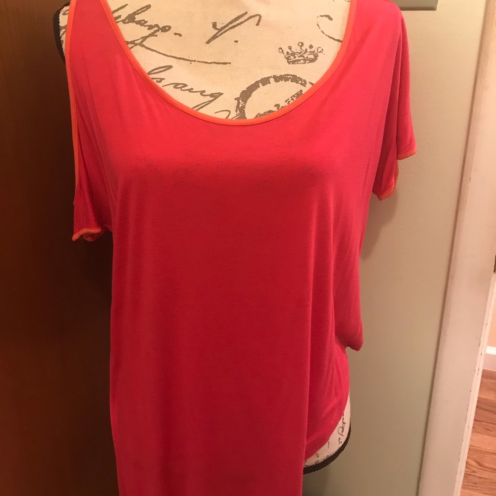 Asymmetrical knit top